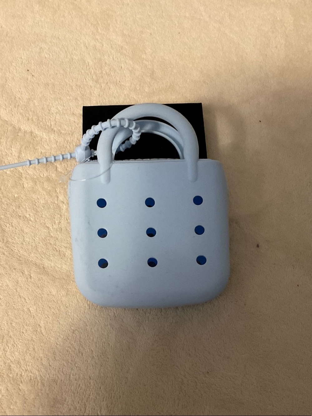 Mini Silicone Bag Organizer in Light Blue